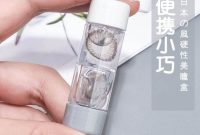 Japanese RGP Contact Lens Case Double-Headed Female Myopia Multi-Pair Transparent Portable ...